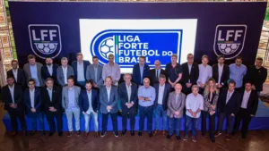 Dirigentes da Liga Forte Futebol - Foto - Divulgação - LFF