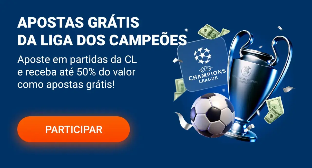 Bônus para apostar na Liga dos Campeões na Mostbet